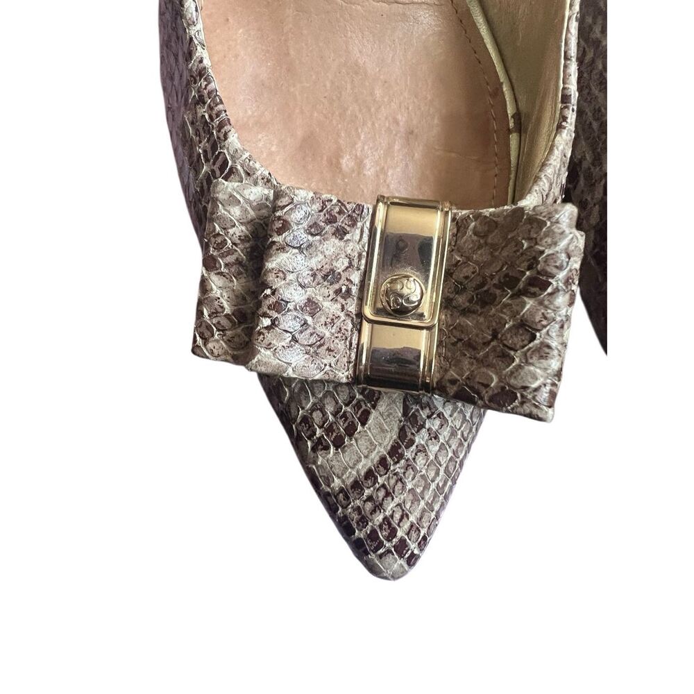 Coach Landrie python heel sz 8.5 - Picture 5 of 10